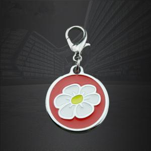 okrągły kwiat kod qr pet identyfikatorów, wodoodporny śledzenia nieśmiertelniki