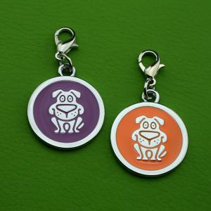 Fabryczny metalowy stop ręczny ze stopu cynku Kod QR Etykiety dla psów lub kotów