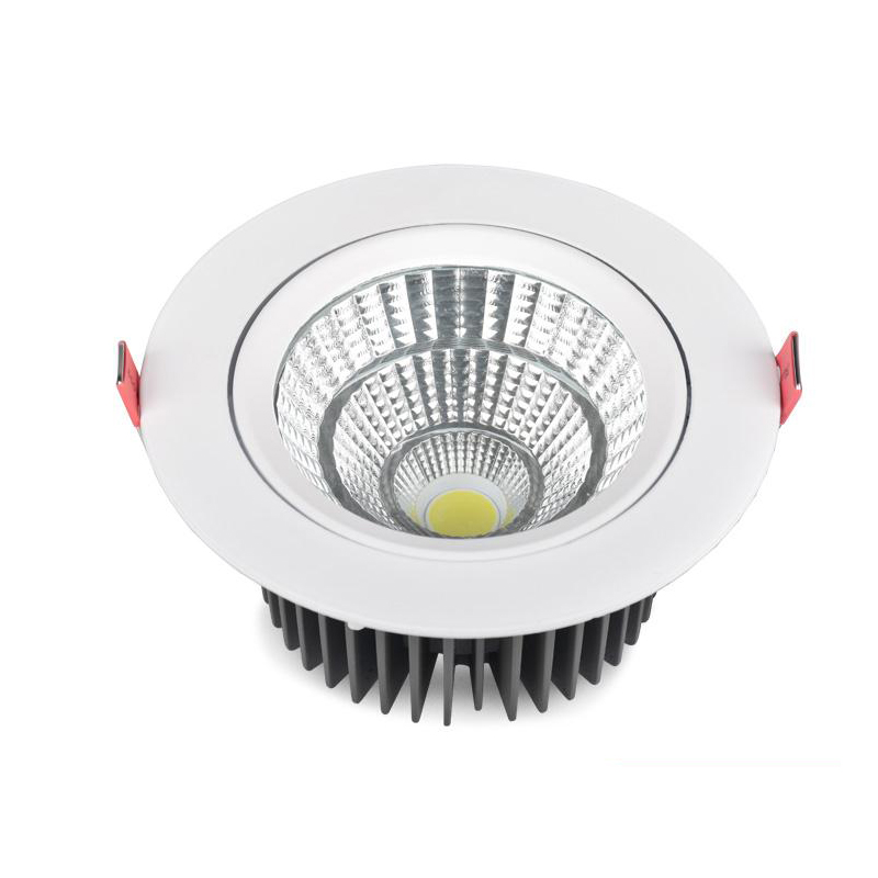 wysokie lumen wpuszczone światła 7w 10w 12w downlight