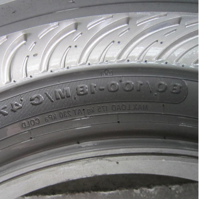 80 / 100-18 Forma opony motocyklowej