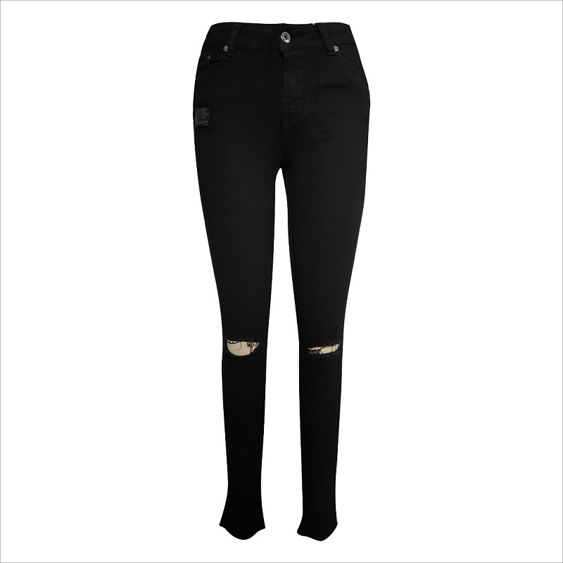 moda zgrywanie kolana chudy jean