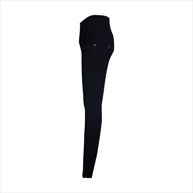 moda cztery guziki wysoka talia skinny jean WS1003