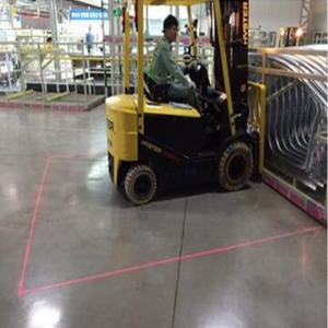 Laserowa strefa bezpieczeństwa wózka widłowego