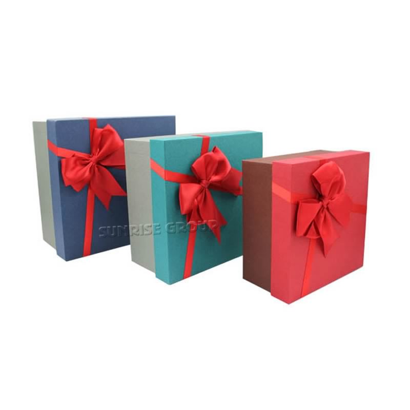 Papier drukowany niestandardowy prezent na Boże Narodzenie pudełko na cukierki opakowanie na prezenty