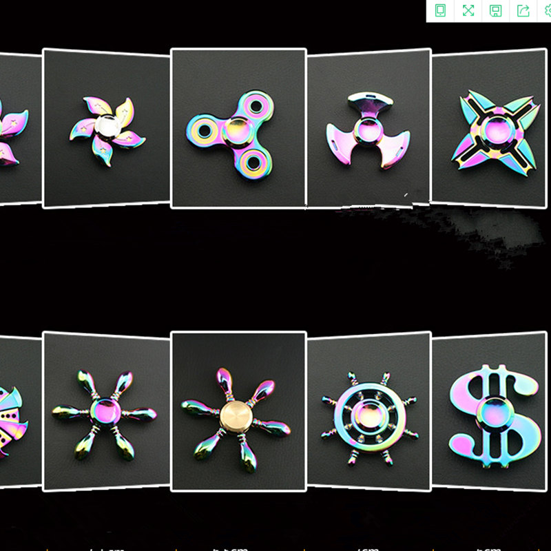 Metalowy obrót ze stopu cynku Dazzle Color Rotate Hand Spinner