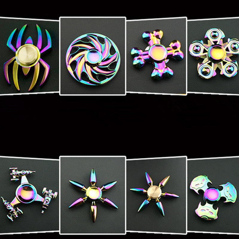 Metalowy obrót ze stopu cynku Dazzle Color Rotate Hand Spinner