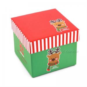 Mały kwadratowy papier do drukowania wigilijne pudełko na prezent Apple