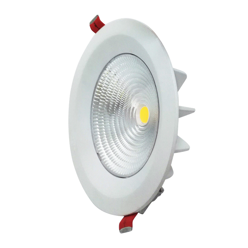 Biały COB LED wpuszczany ściemniany downlight Oświetlenie wewnętrzne led down firmy OEM