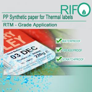 Prywatna termotransferowa, samoprzylepna, powlekana rolką, pusta etykieta z kodem kreskowym