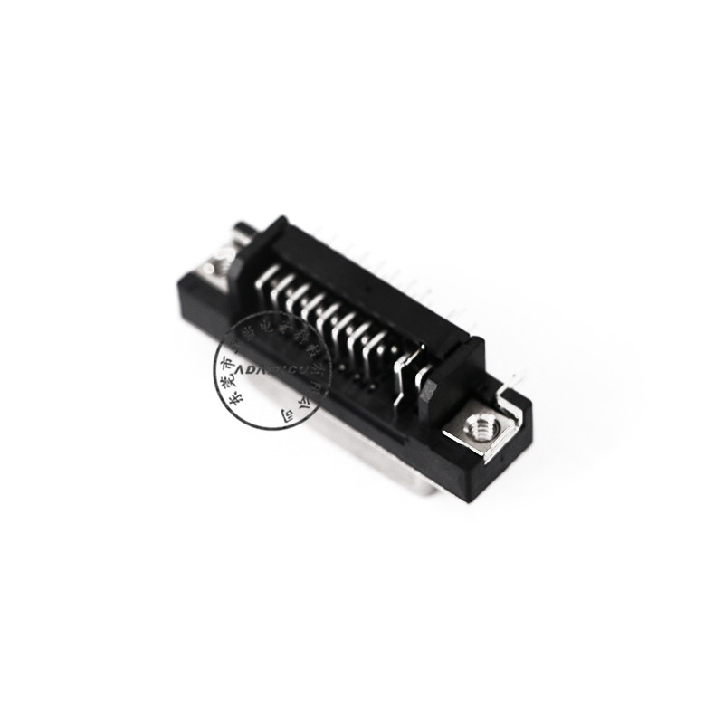 czarny kąt prosty ROHS dvi 24 + 5 d sub złącze do PCB