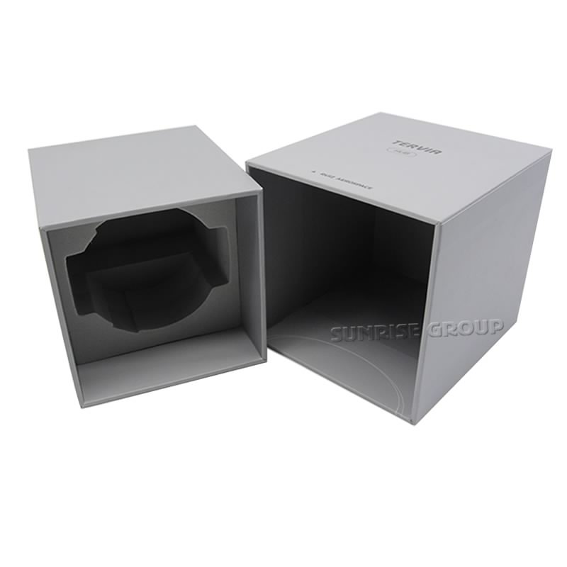 Niestandardowy karton srebrna folia Logo Watch Box opakowania