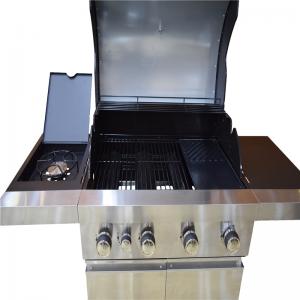 Przenośny wózek na zewnątrz grill gazowy bba z piekarnikiem