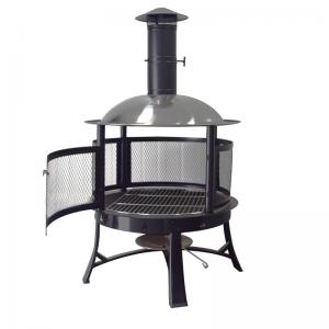 Antykwarski BBQ ogienia jamy żelaza obsady plenerowy pożarnicza miska