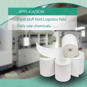 Papier syntetyczny BOPP o wysokiej czułości Rtm-75 do barcodera Zebra