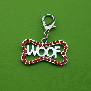 Pet Ornament Accessories Dog Pendant with Drill Dog Bone Pet Tag Decor
