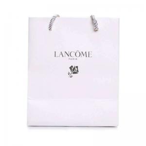 torby papierowe foliowane matową złotą folią z własnym logo