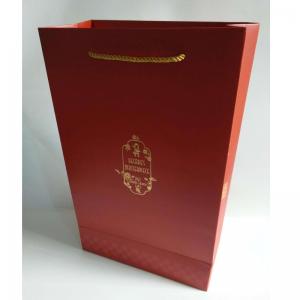 torby papierowe foliowane matową złotą folią z własnym logo