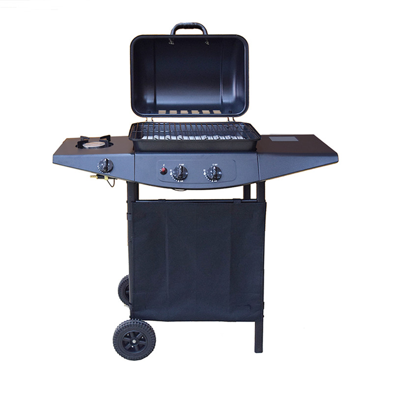 Zatwierdzenie CE wózek prosty zewnętrzny grill gazowy LGP