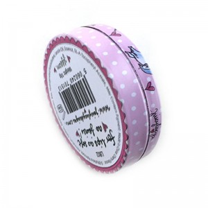 Opakowanie kosmetyczne, blaszane pudełko z okrągłej pasty do butów