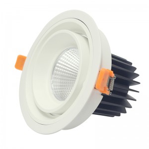 Okrągła i kwadratowa lampa sufitowa LED COB 20W 30W do wbudowania