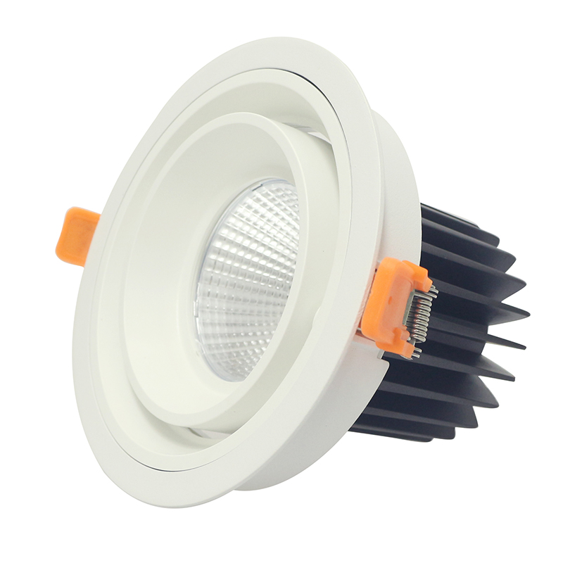 Okrągła i kwadratowa lampa sufitowa LED COB 20W 30W do wbudowania