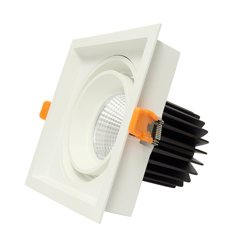 Okrągła i kwadratowa lampa sufitowa LED COB 20W 30W do wbudowania
