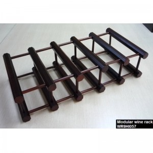 10 stojak na wino w butelce Mahoń