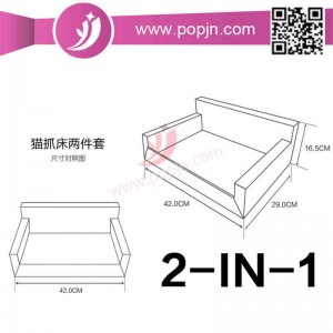 Funny Recycle Cat Scratcher Tektura falista salon z kocimiętką