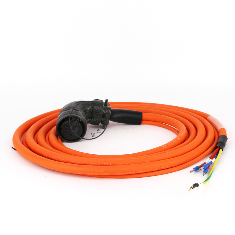 wysokiej jakości przewód wysokiej elastyczności ASD-A2-PW1103-G Kabel zasilający serwomotoru Delta