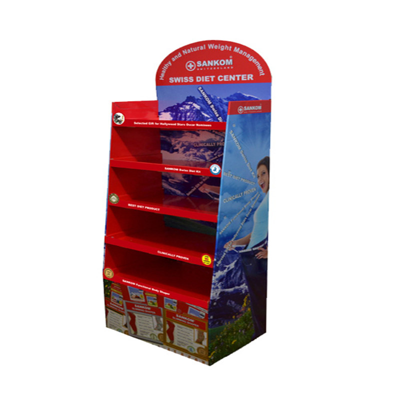 Stojak ekspozycyjny na karton w supermarkecie