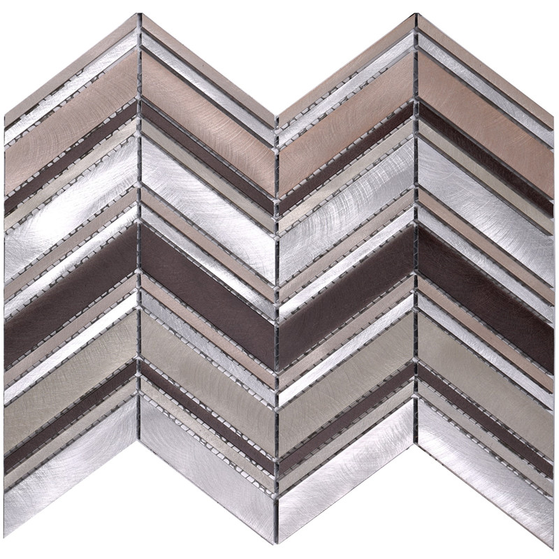 HLC27 Szare płytki ze stopu aluminium ze szkła dekoracyjnego do kuchni Splash Back