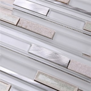 Factory Direct Ocean Blue Crystal Glass Strip Płytka mozaikowa HSD124