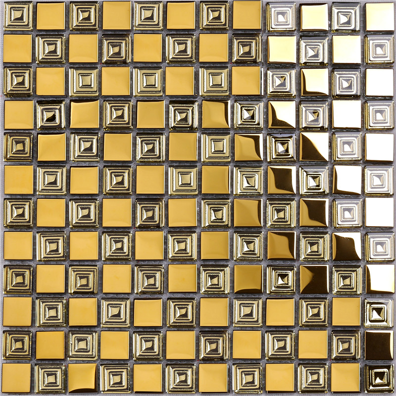 HDT10 Midle East Style Golden Metal Patrząc na galwaniczne szklane płytki mozaikowe