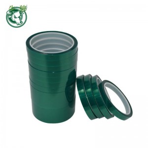 specyfikacja dostosowana kolor zielony folia silikonowa taśma klejąca PET Taśma maskująca