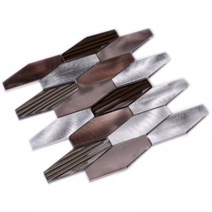 Płytki metalowe ze stopu aluminium Mix szklanych płytek mozaikowych