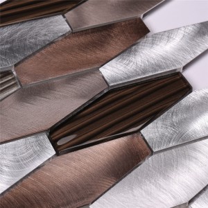 Płytki metalowe ze stopu aluminium Mix szklanych płytek mozaikowych