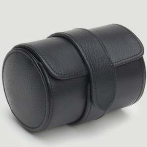 Pojedyncze etui podróżne z rolką - czarny kamyk