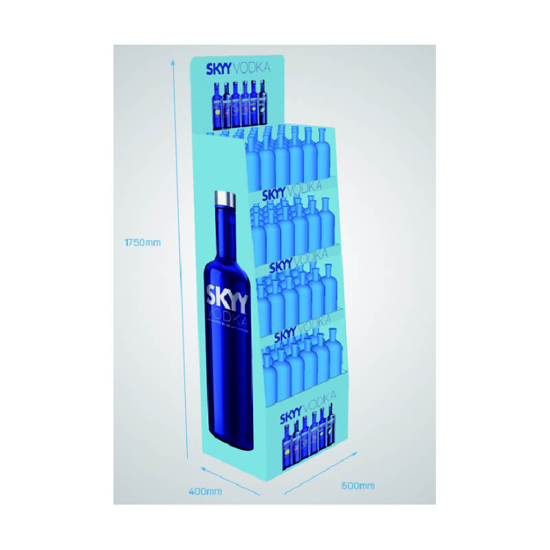 Marketing POP Up Kartonowy stojak na napoje, POS Wine Display