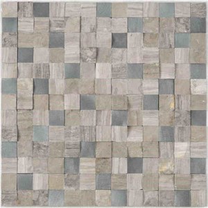 Konkurencyjna cena Home Art Design Cube 3D Wnętrze Naturalna dekoracja Kamienna mozaika Płytka ścienna