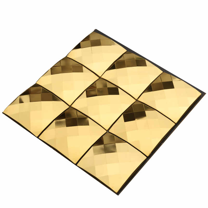 Luksusowy złoty diament mozaika Backsplash