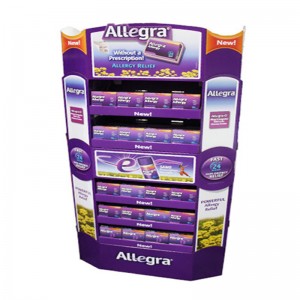 Stojak na produkty z tektury na zamówienie, Stojak na karton z tektury falistej, Stojak na półkę z papieru