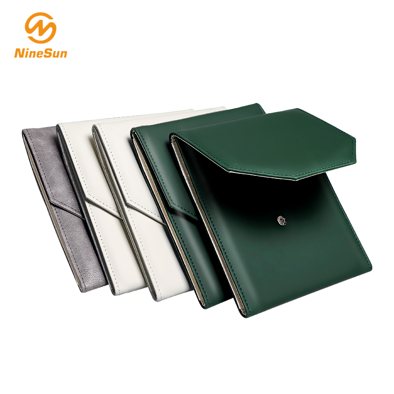 Multicolor Luxury PU Leather Naszyjnik, folder Pearl