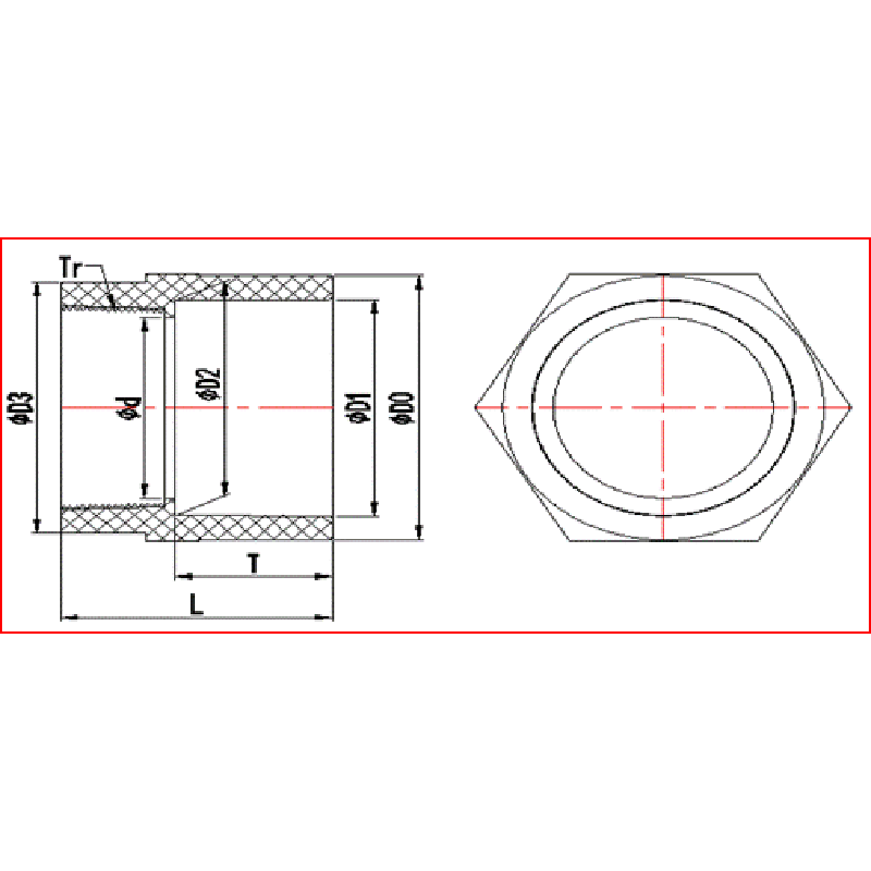 ADAPTER FEMALE UPVC