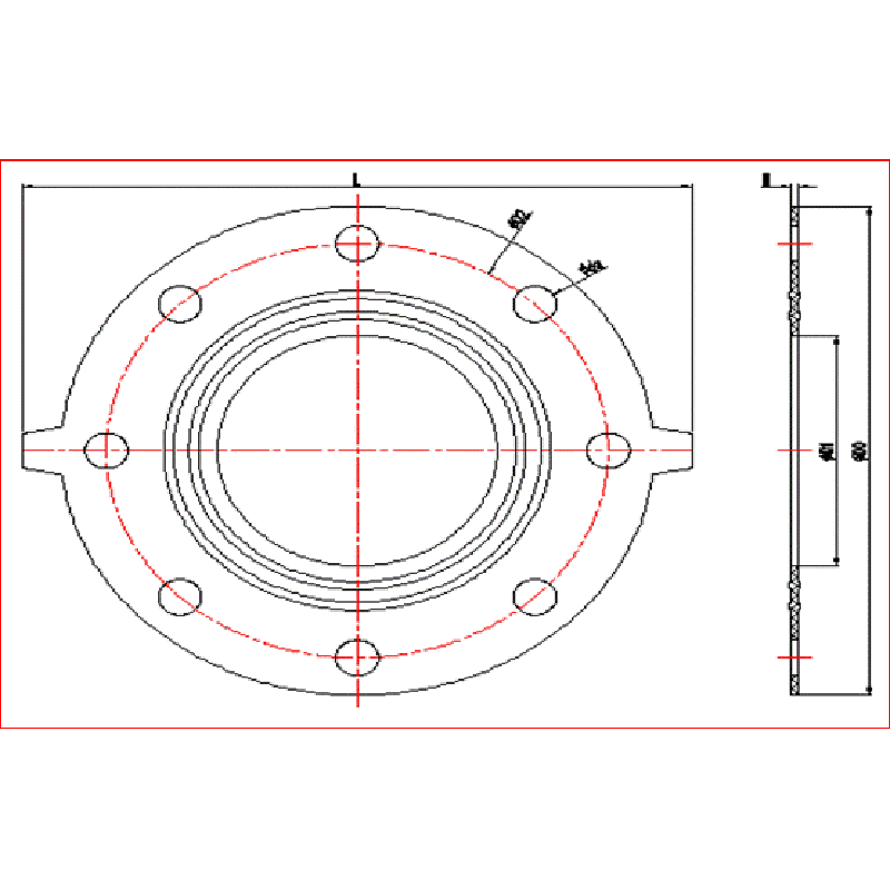 USZCZELKA FLANGE UPVC (EPDM, FPM)