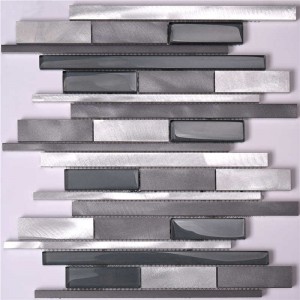 Foshan Modern Style Wall Mozaika szklana z aluminium