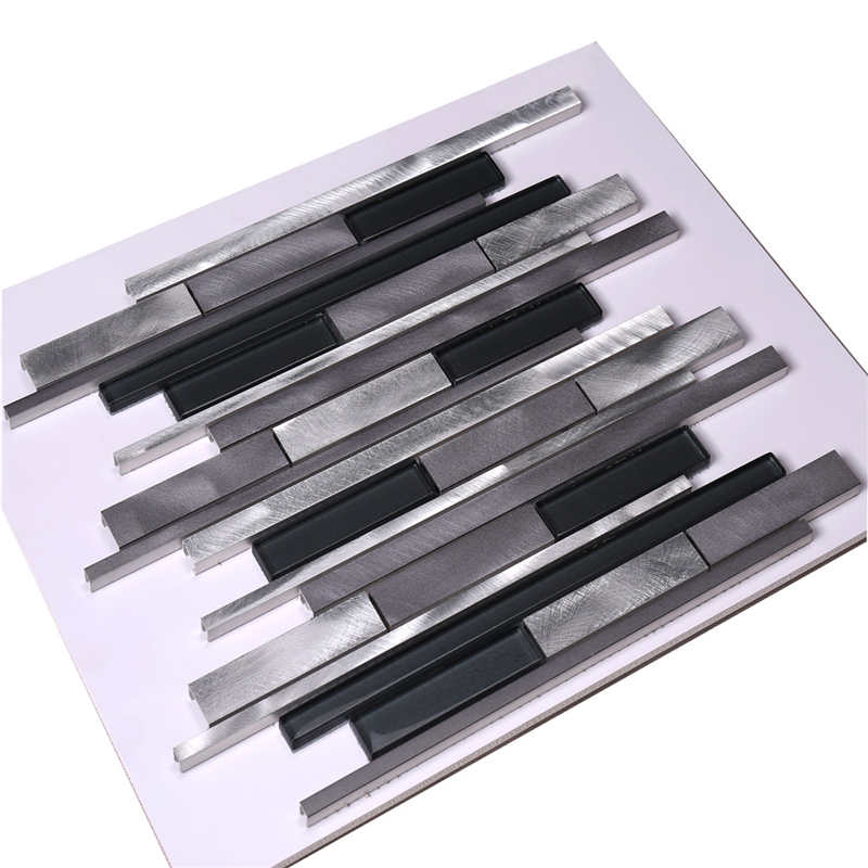 Foshan Modern Style Wall Mozaika szklana z aluminium