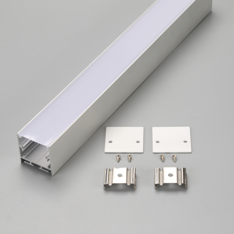 Srebrny profil aluminiowy do oświetlania ramek LED