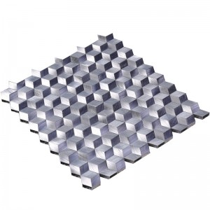 Fioletowa mozaika metalowych płytek backsplash do dekoracji HLC17