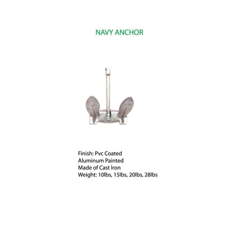 Navy Anchor Aluminium Malowane