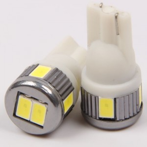 Automatyczne żarówki wymienne T10 Klin W5W 168 194 6SMD 10SMD 5730